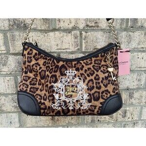 Juicy Couture Juicy For All Hobo Leopard Print crossbody Bag NWT Y2K